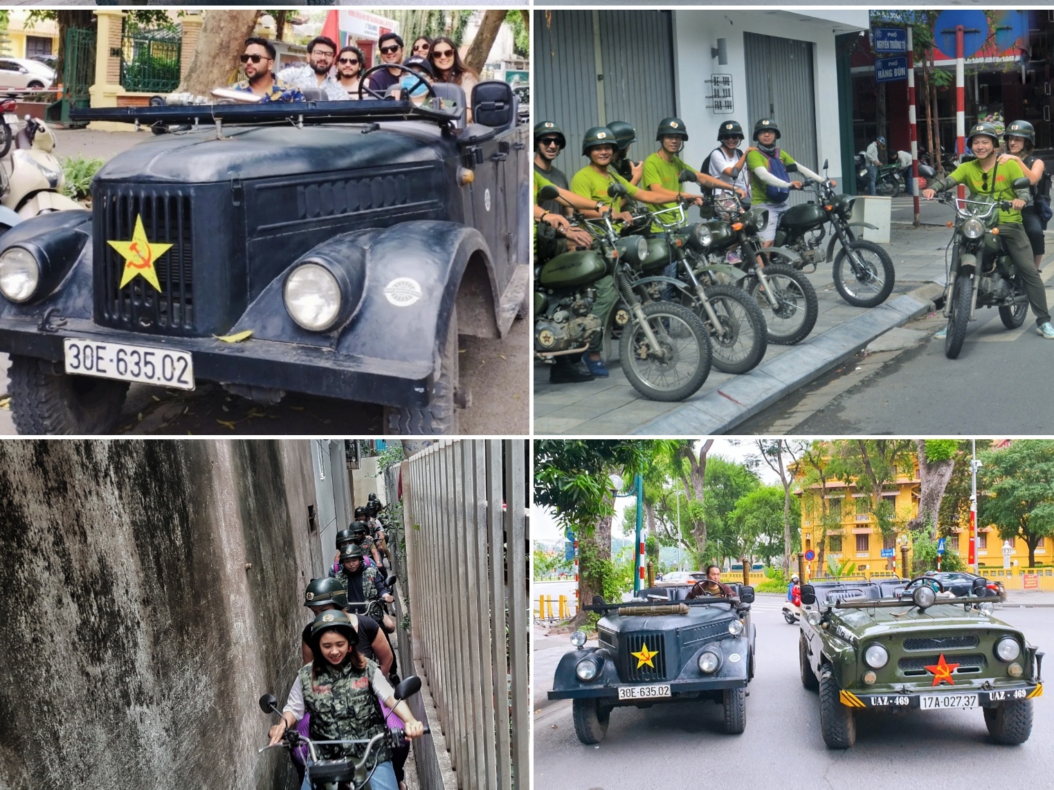 FULL DAY HANOI FOOD, CULTURE, SIGHT & FUN ON VINTAGE MINSK MOTORBIKE & GAZ69 JEEP – HBTC1