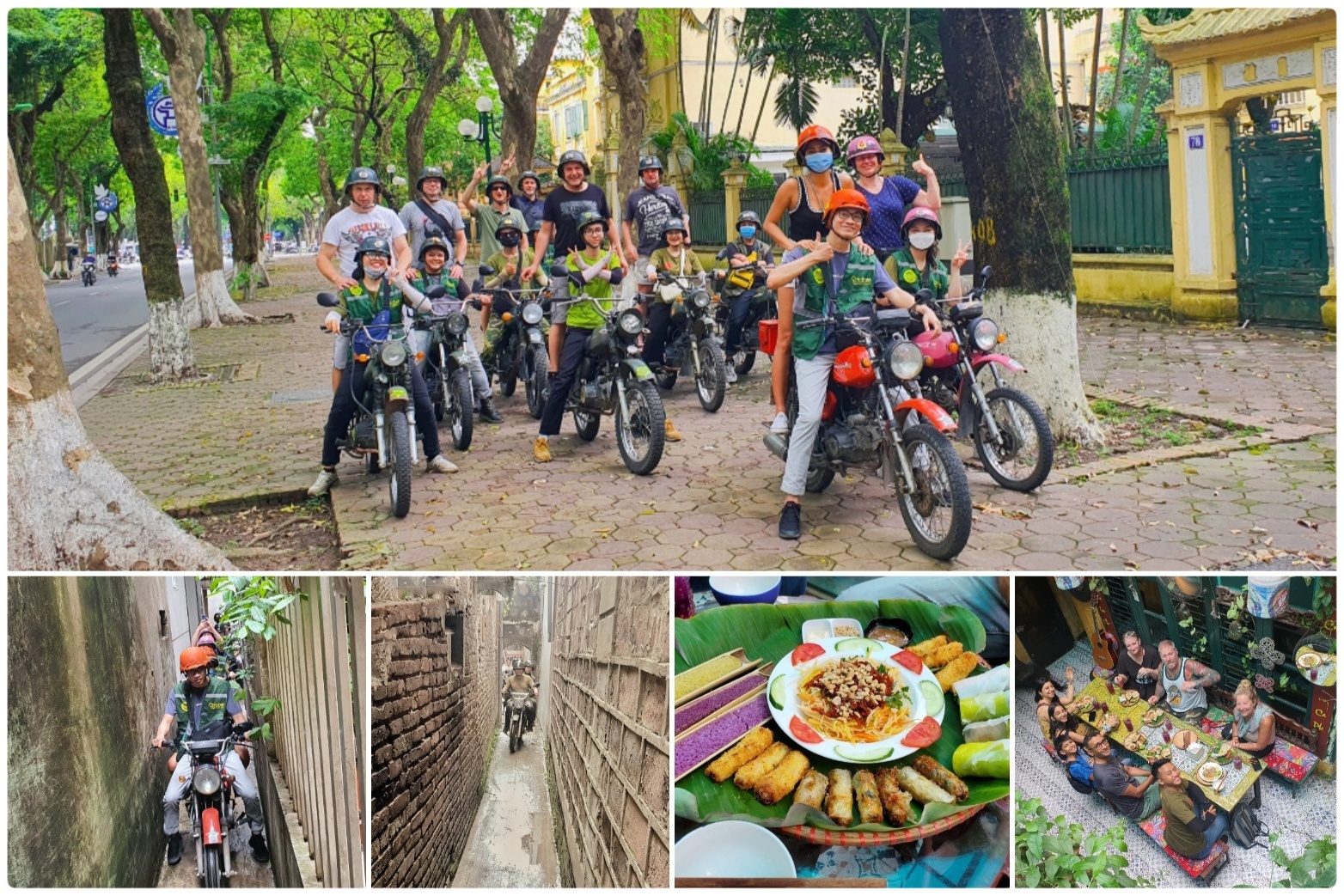 HALF DAY HANOI MOTORBIKE TOUR : FOOD, CULTURE, SIGHTSEEING & FUN ON VINTAGE MOTORBIKE – HBT1
