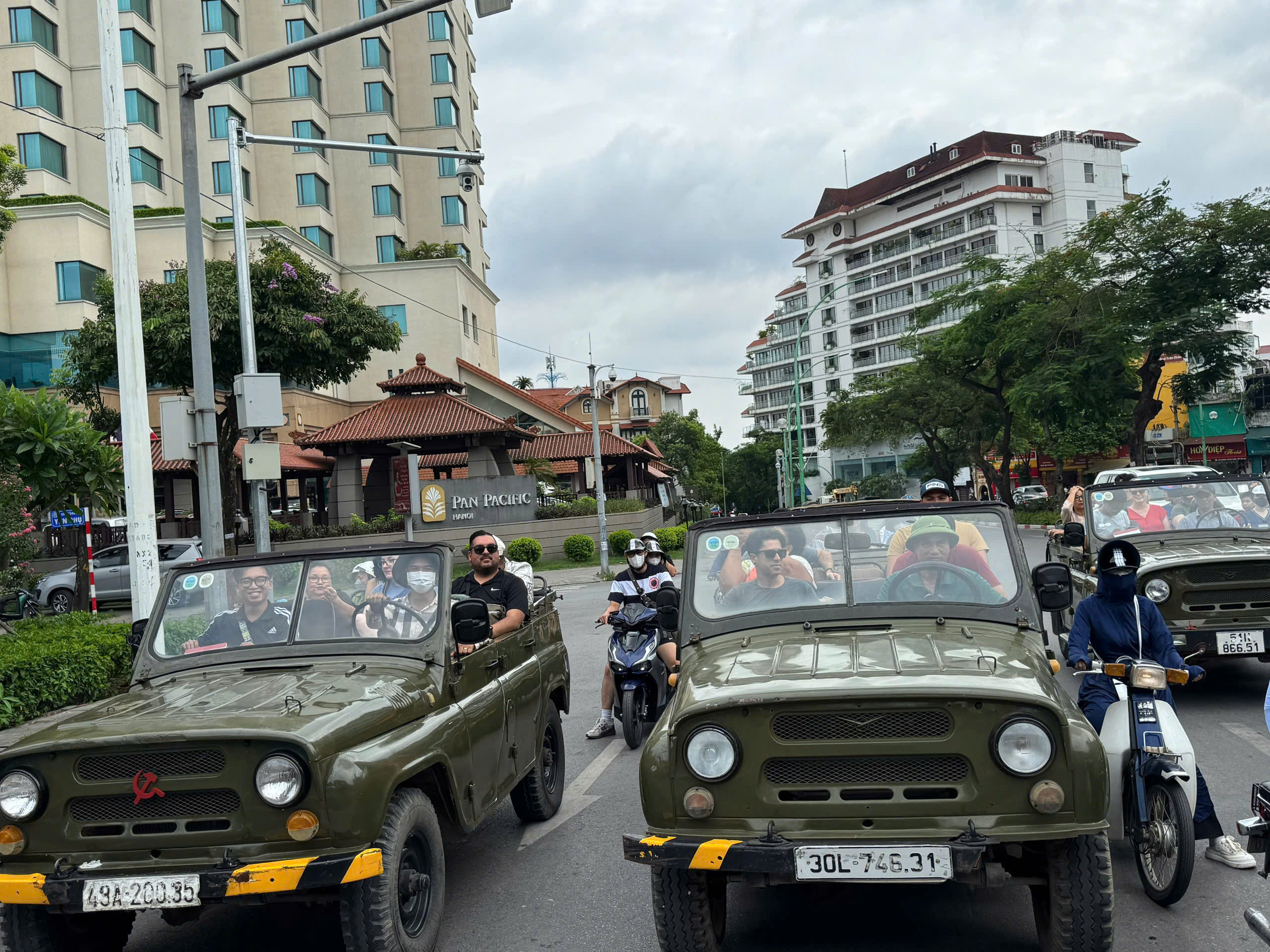 Hanoi Jeep/Vespa Discovery: Hanoi Hilton, Citadel, B52, Banana Island & Train St.